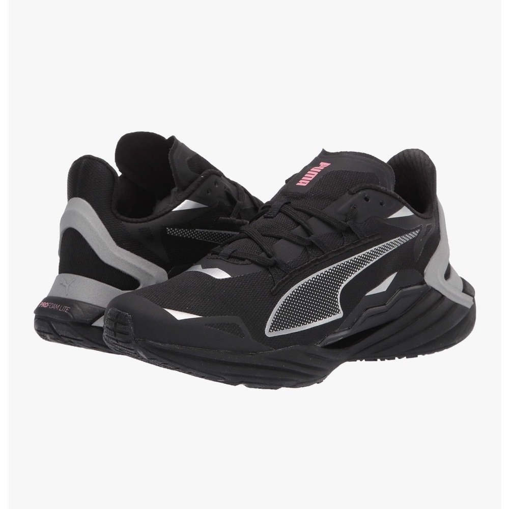 PUMA Women's Ultraride‎ Running Shoe, Puma Black-metallic Silver Size 7 US